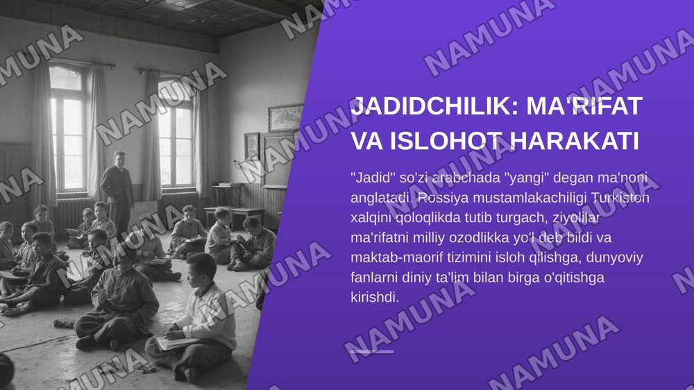 Abdulla avloniy jadidchiligi — zamonaviy taqdimot, 3-slayd
