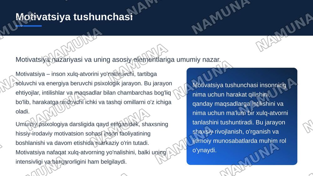 Erishganlik,Affiliatsiya va Hukmronlik motivi — zamonaviy taqdimot, 4-slayd