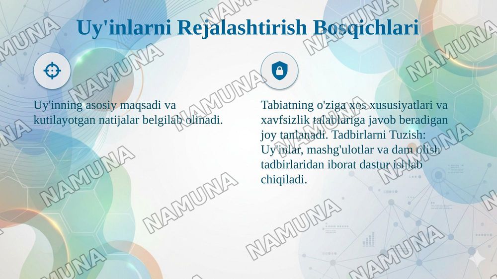 Tabiat qoynida turli hildagi uyinlarni tashkil etishning mazmunini yoritib bering — taqdimot, 7-slayd