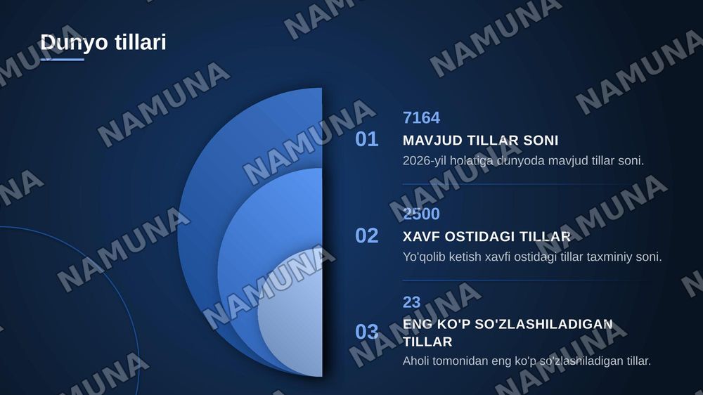 DUNYO AHOLISINING LINGVISTIK TARKIBI VA LINGVISTIK ETNOGEOGRAFIYA — zamonaviy taqdimot, 6-slayd