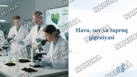 Havo, suv va tuproq gigeniyasi — taqdimot