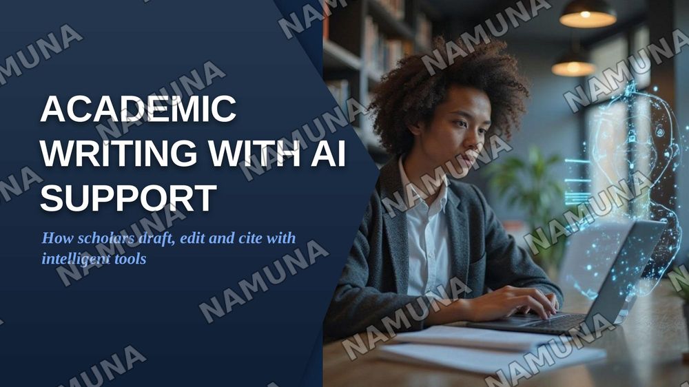 Academic Writing with AI Support — zamonaviy taqdimot, 1-slayd