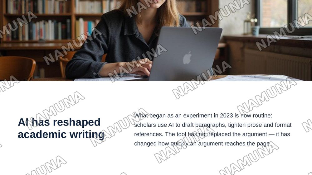 Academic Writing with AI Support — zamonaviy taqdimot, 3-slayd