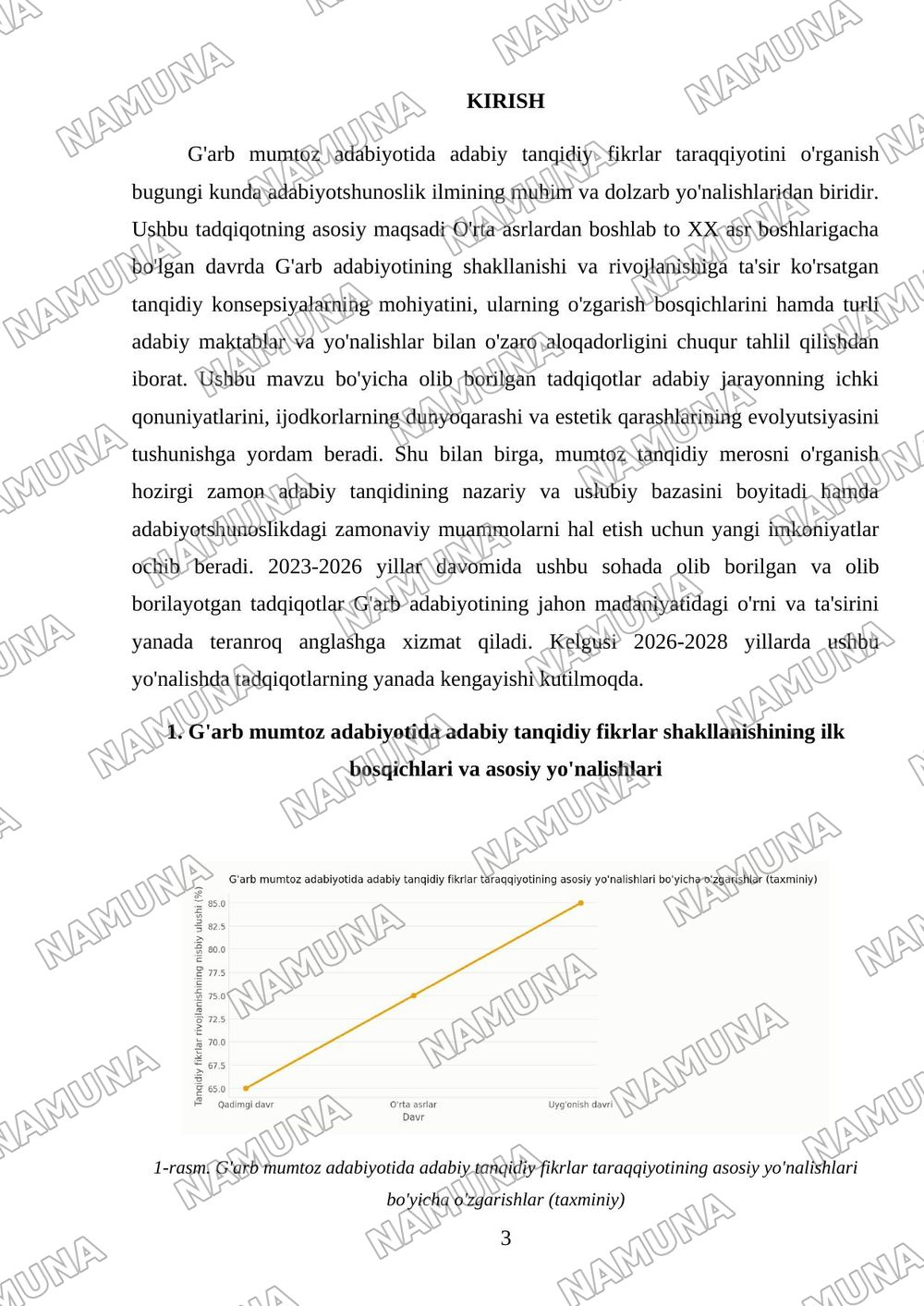 G'arb mumtoz adabiyotida adabiy tanqidiy fikrlar taraqiyoti — mustaqil ish, 3-varaq