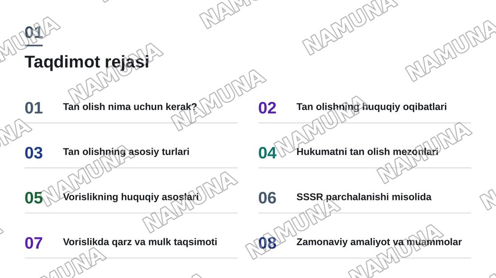 Xalqaro huquqni tan olish va vorisligi — zamonaviy taqdimot, 2-slayd