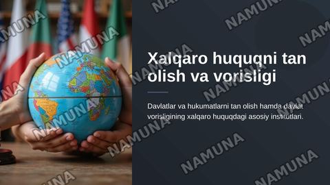 Xalqaro huquqni tan olish va vorisligi — zamonaviy taqdimot