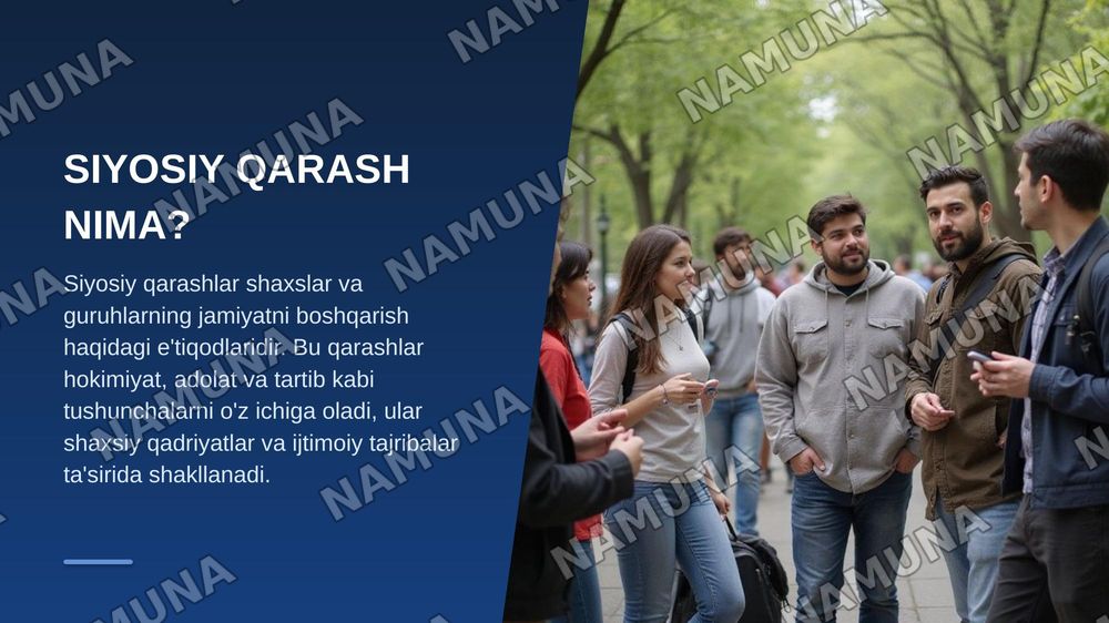 Siyosiy qarashlarning paydo bolishi va qarashlari,
Siyosatwunislik fanidan — zamonaviy taqdimot, 3-slayd