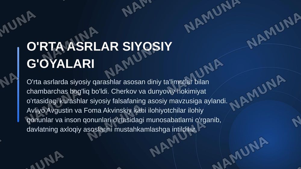 Siyosiy qarashlarning paydo bolishi va qarashlari,
Siyosatwunislik fanidan — zamonaviy taqdimot, 6-slayd