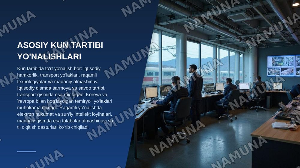 Birinchi "Markaziy Osiyo va Koreya sammiti, Seul, 16-sentabr 2026. — zamonaviy taqdimot, 6-slayd