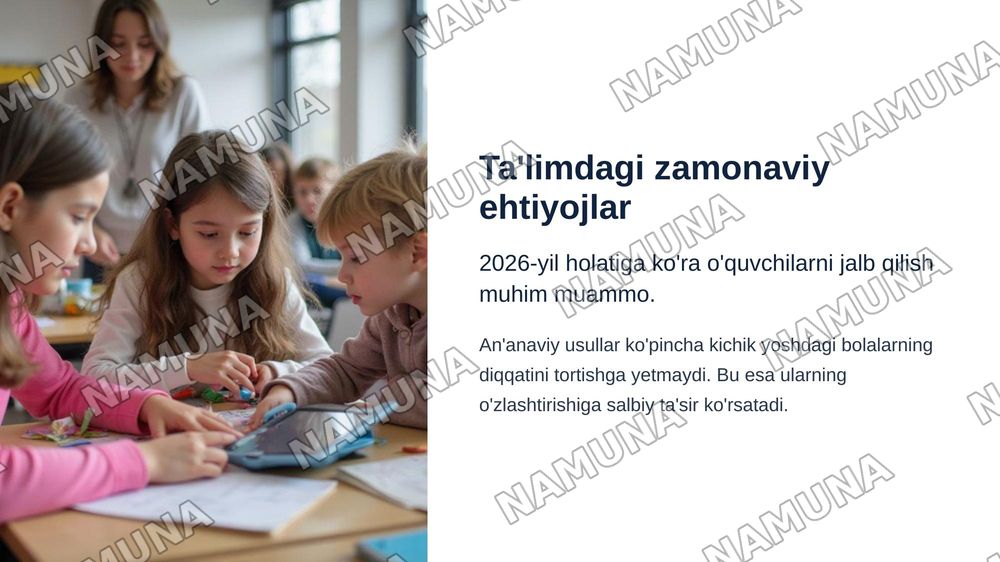 Gamifikatsiya metodini boshlang‘ich ta’lim jarayonida qo‘llash mexanizimini shakillantirishning nazariy asoslari ilmiy ishni 1-bobni Maqsad vazifasi predmeti — zamonaviy taqdimot, 3-slayd