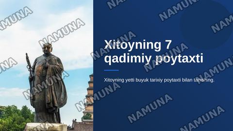 Xitoyning 7 qadimiy poytaxti — zamonaviy taqdimot