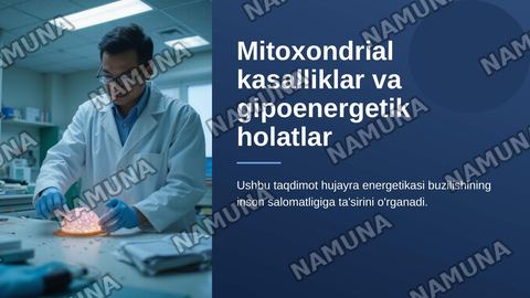 Mitoxondrial kasalliklar va gipoenergetik holatlar — zamonaviy taqdimot