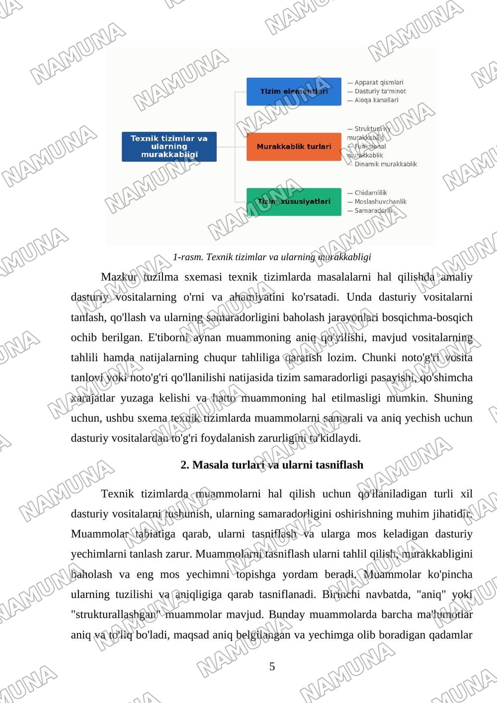 Mavzu: Texnik tizimlarda masalalarni yechishda amaliy dasturiy vositalar. — mustaqil ish, 5-varaq