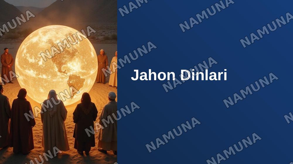 Jahon dinlari — 1-slayd