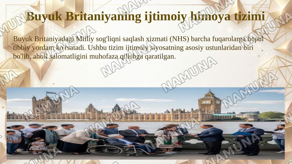 Rivojlangan mamlakatlarda ijtimoiy siyosat sohasida tajribalar va ulardan O’zbekistonda foydalanish yo’llari — 8-slayd