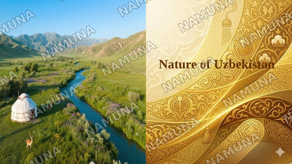 Nature of Uzbekistan — 1-slayd