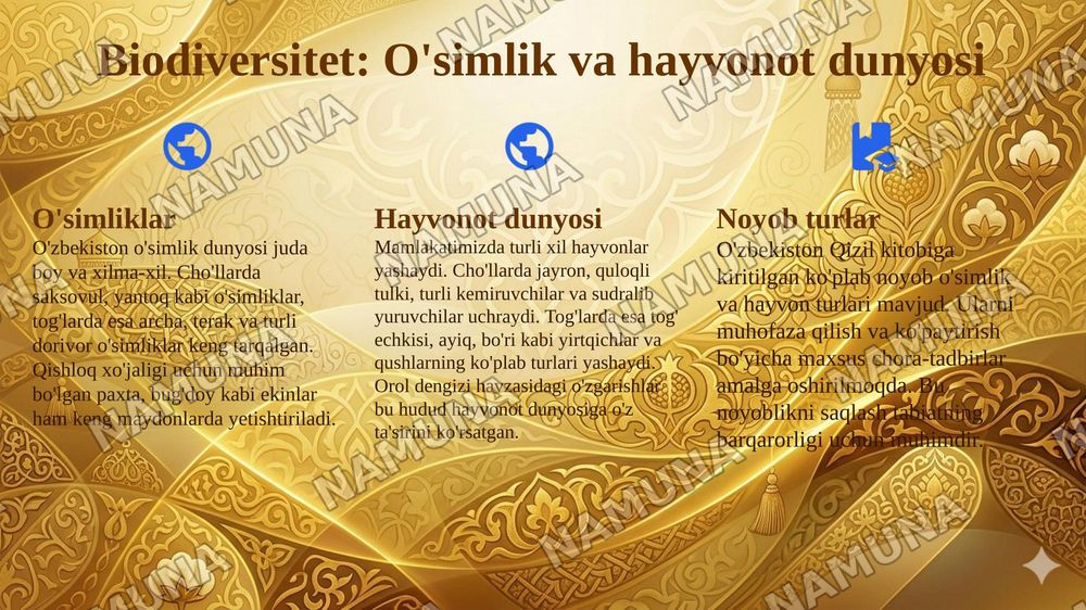 Nature of Uzbekistan — 8-slayd