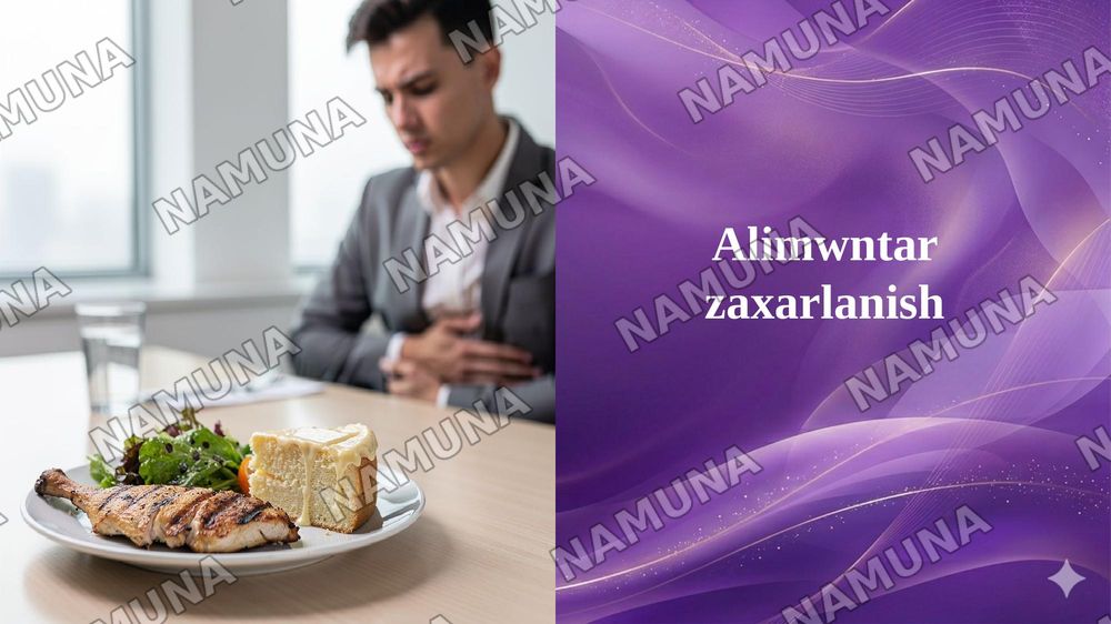 Alimwntar zaxarlanish — 1-slayd
