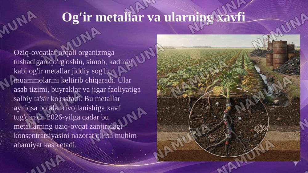 Alimwntar zaxarlanish — 5-slayd
