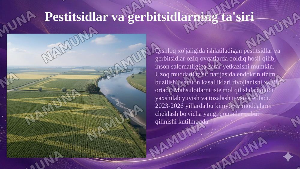 Alimwntar zaxarlanish — 6-slayd