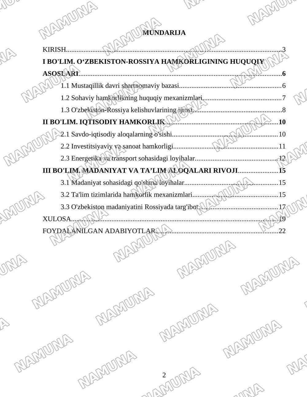 Rossiya va Oʻzbekiston hamkorlik munosabatlarining shakllanishi va rivojlanishi — 2-varaq