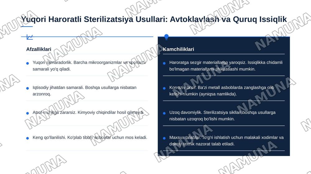 Implantatsion infeksiya profilaktikasi. Tikuv materiallari, protezlar, metal konstruksiyalar
sterilizatsiyasi. Past haroratli va nurli sterilizatsiya. Gospital infeksiya. Xirurgiyada
SPID-infeksiya muammosi va profilaktikasi. — 6-slayd