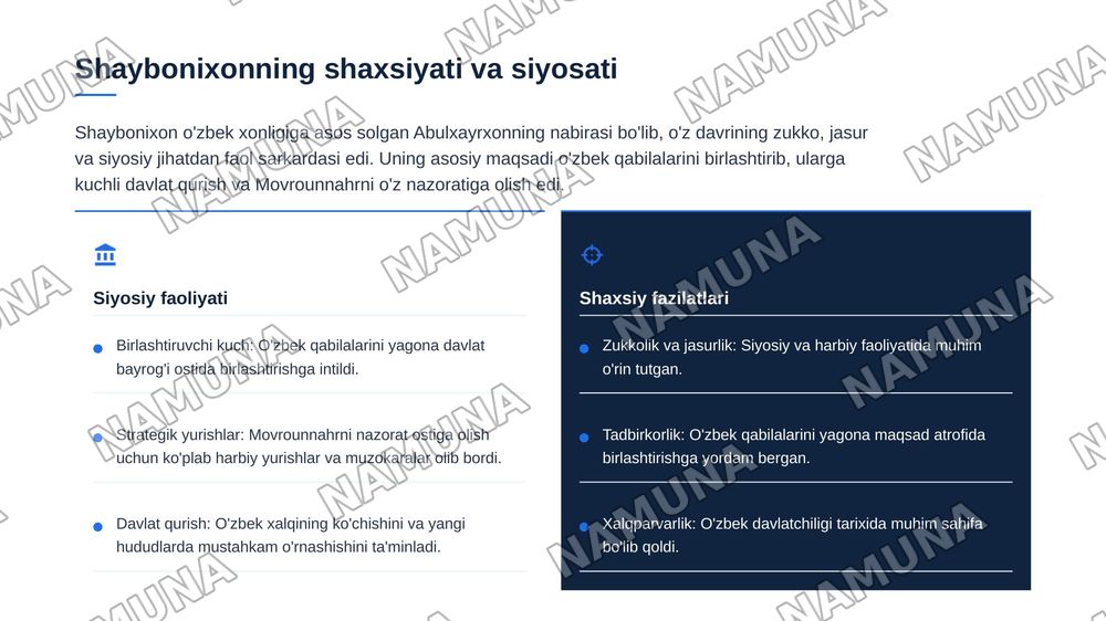 Shaybonixonning movrounnahirni zabt etishi — 4-slayd