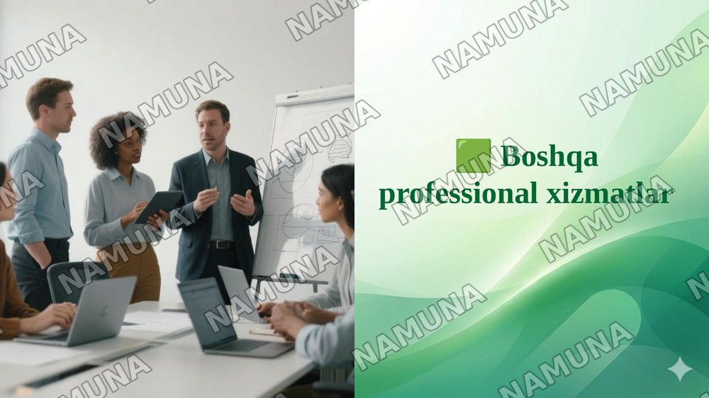 🟩 Boshqa professional xizmatlar — 1-slayd