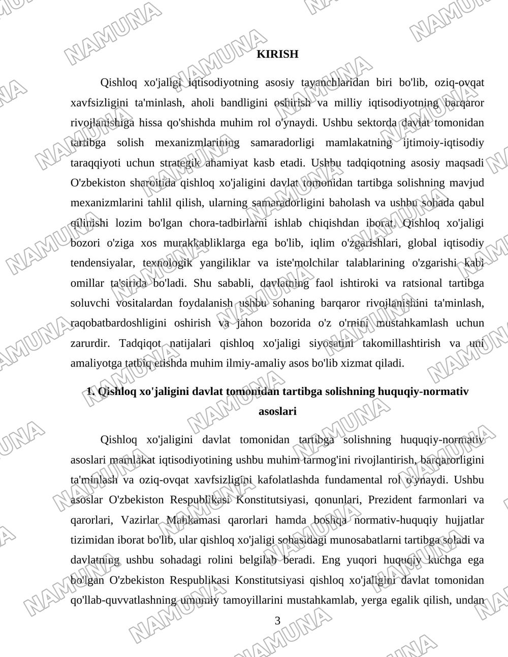 Qishloq xo'jaligini davlat tomonidan tartibga solish mexanizimlari — 3-varaq