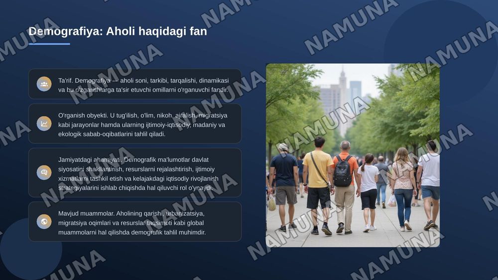 Global Demografik hisob kitoblar va proagnozlat ni hisoblash formulalari — 3-slayd