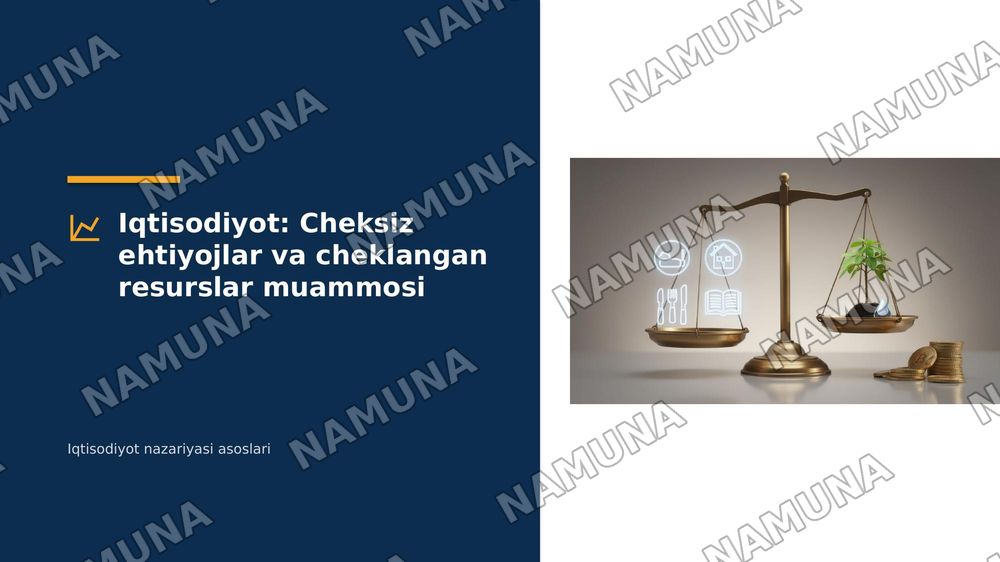 Iqtisodiyot nazariyasi asoslari — 1-slayd