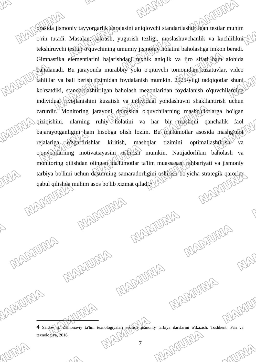 Ta'lim muassalarida gimnastikani o'tkazish usullari — 7-varaq