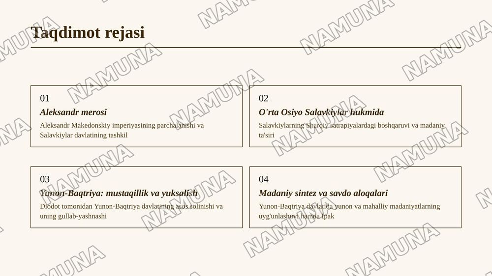 Salavkiylar va Yunon-Baqtriya davlati — 2-slayd