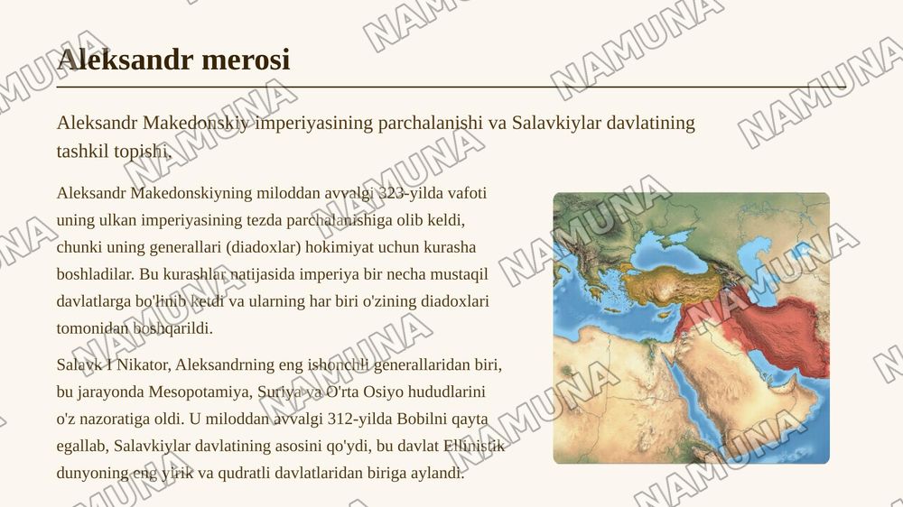 Salavkiylar va Yunon-Baqtriya davlati — 3-slayd