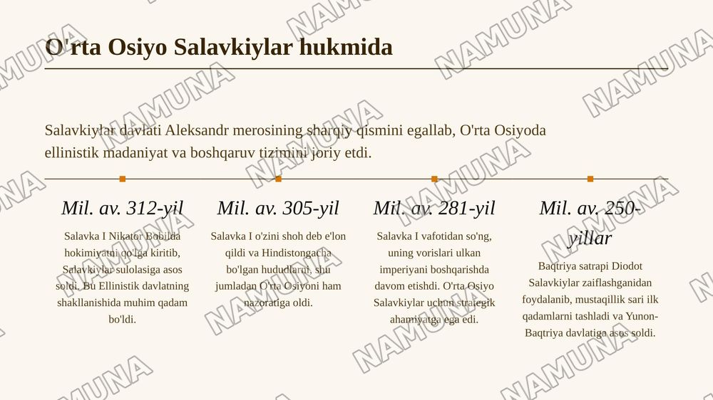 Salavkiylar va Yunon-Baqtriya davlati — 4-slayd
