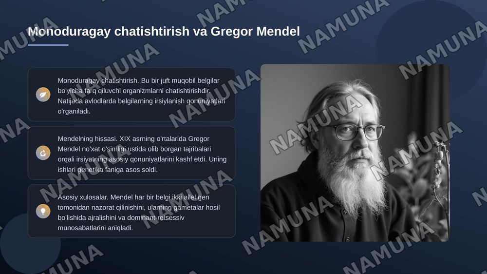 Monoduragay chatishtirish. Allel boʻlgan genlarning oʻzaro ta'siri. Kodominantlik. — 3-slayd
