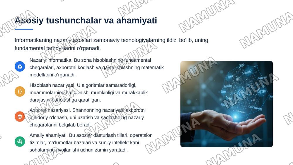 Informatikaning nazariy asoslari — 3-slayd