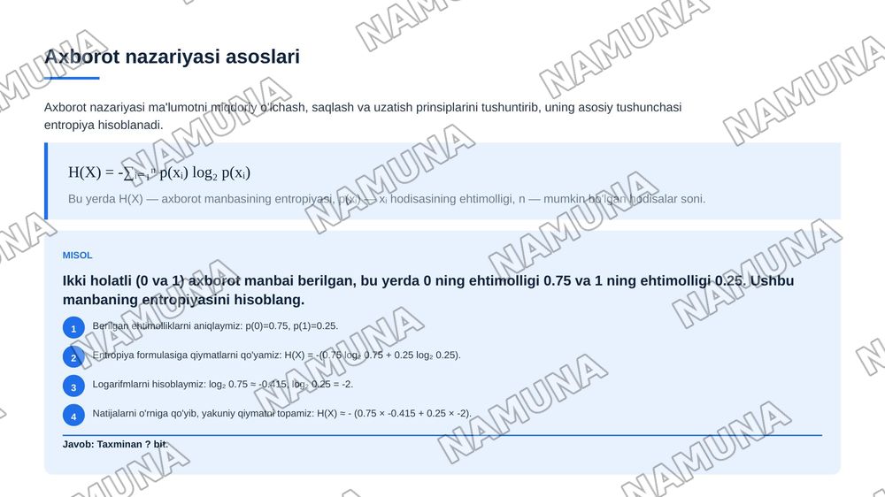 Informatikaning nazariy asoslari — 7-slayd