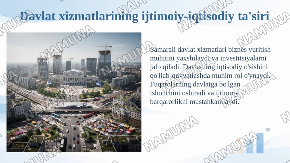 Davlat xizmatlari faniga kirish — 6-slayd