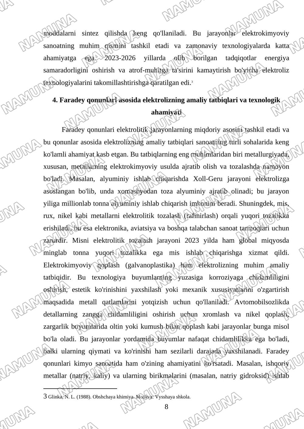 Elektroliz.elektroliz uchun Faradey qonunlari — 8-varaq