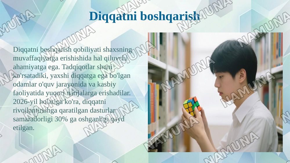 Diqqat va sezgi — 5-slayd
