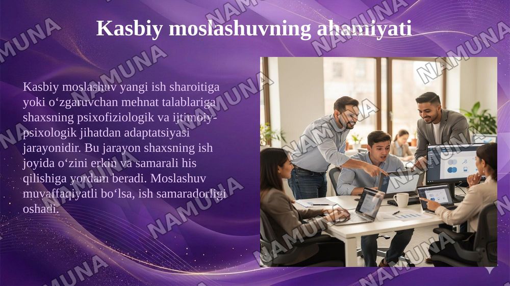 Kasbiy yonalish kasbiy moslashuv va kasbiy rivojlanish — 5-slayd