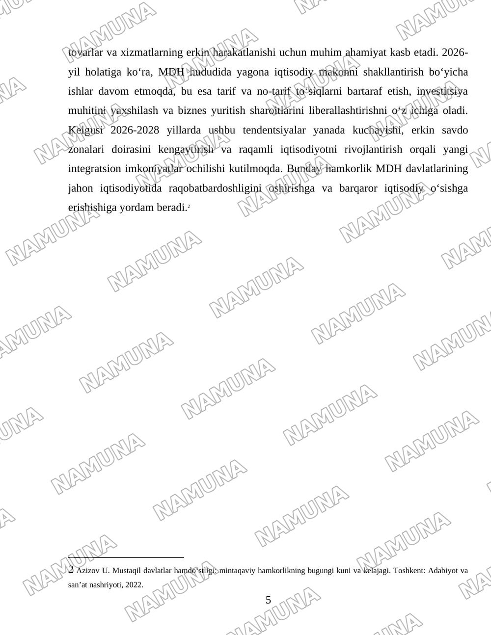 Mustaqil davlatlar hamdustligi — 5-varaq