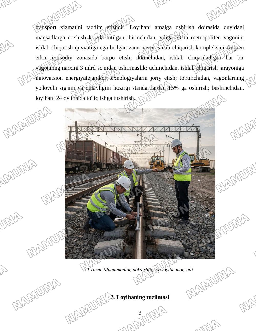 Temir yoʻl infratuzilmasi. — 3-varaq