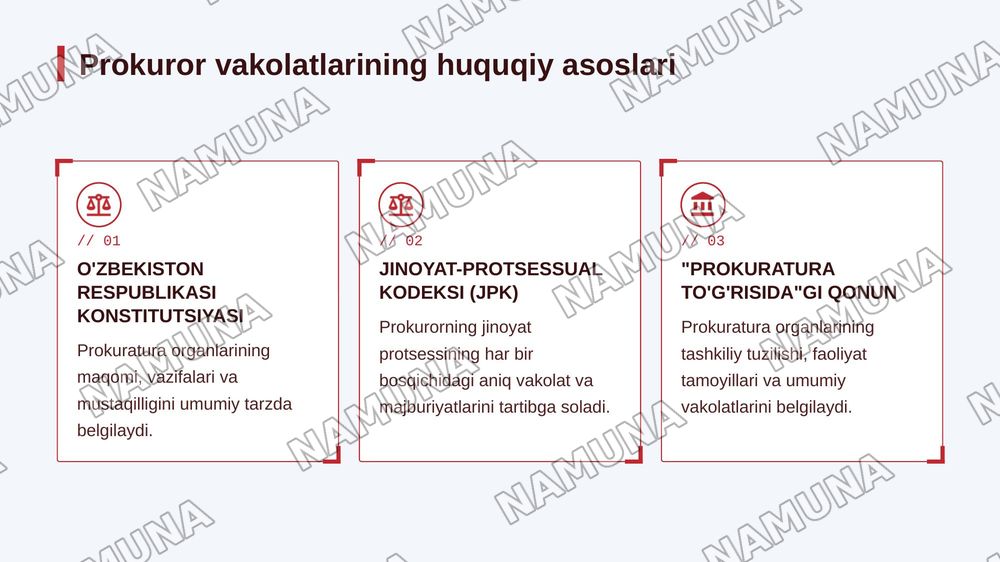 Jinoyat protsessida prokuror vakolatlari — 4-slayd