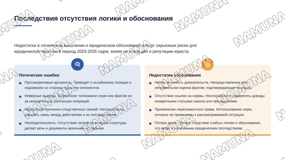 Роль логически правильного мышления и юридического обоснования в деятельности юриста — 8-slayd