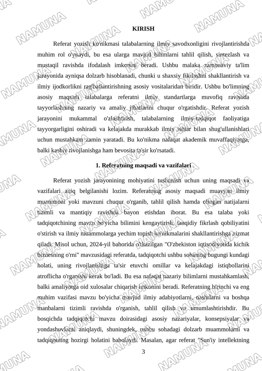 Referat yozish — 3-varaq