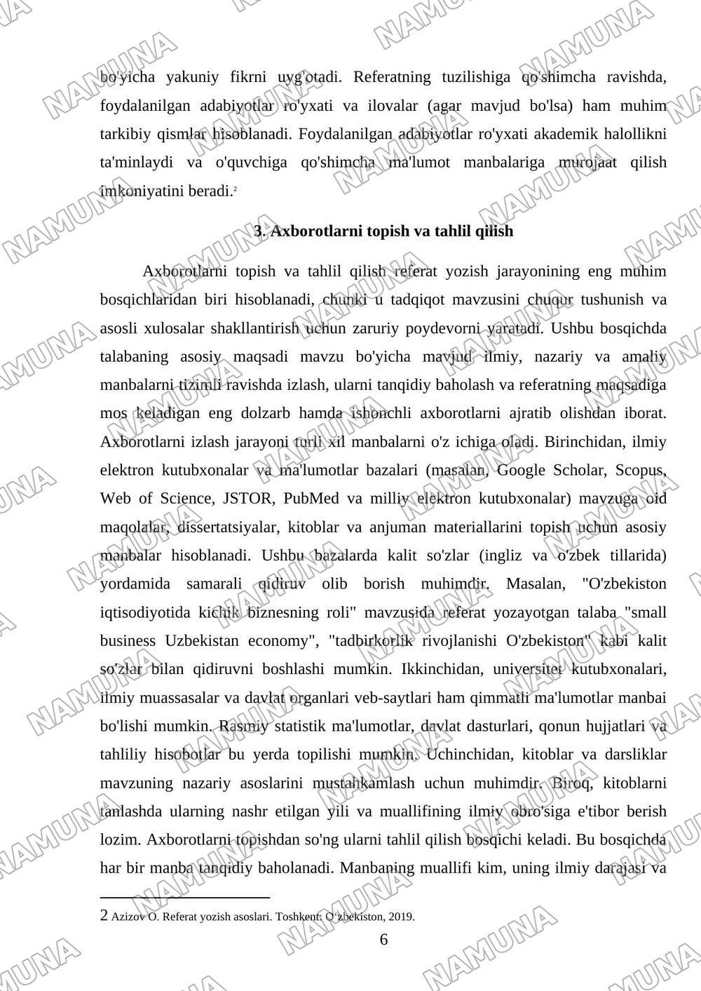 Referat yozish — 6-varaq