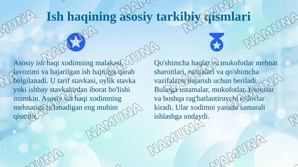Ish haqi va uning shaklanish mexanizimi — 4-slayd
