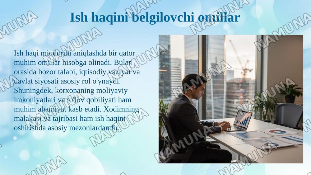 Ish haqi va uning shaklanish mexanizimi — 5-slayd